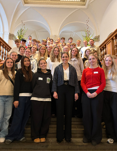 Mariagerfjord Gymnasium besøger Folketinget