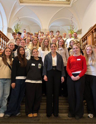 Mariagerfjord Gymnasium besøger Folketinget