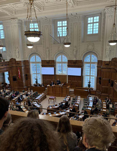 Besøg i Folketingen, København