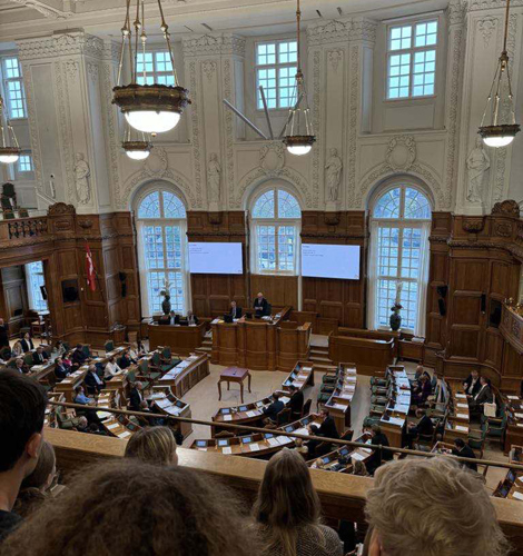 Besøg i Folketingen, København