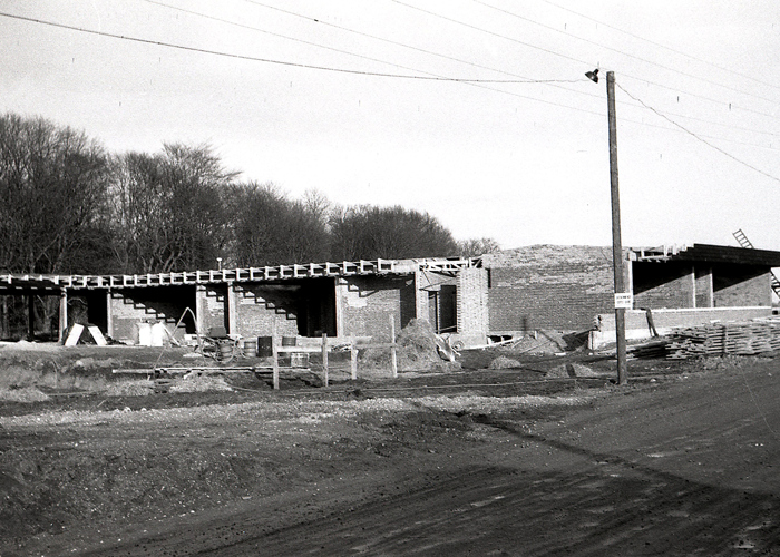 WEB 1964 001A Forår Gymnasiets Første Mure Foto Hans Jørgen Boe