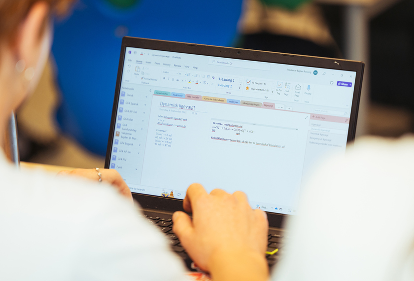 Undervisning på Mariagerfjord Gymnasium