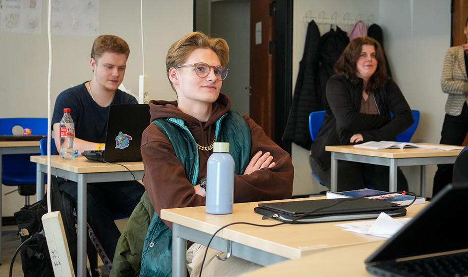 Elever i VHF-klassen på Mariagerfjord Gymnasium