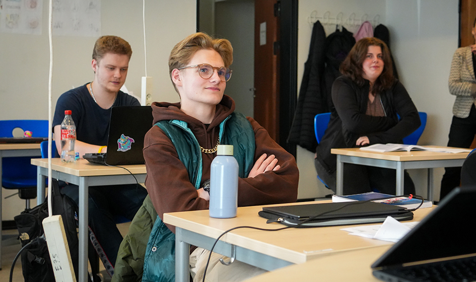 Elever i VHF-klassen på Mariagerfjord Gymnasium